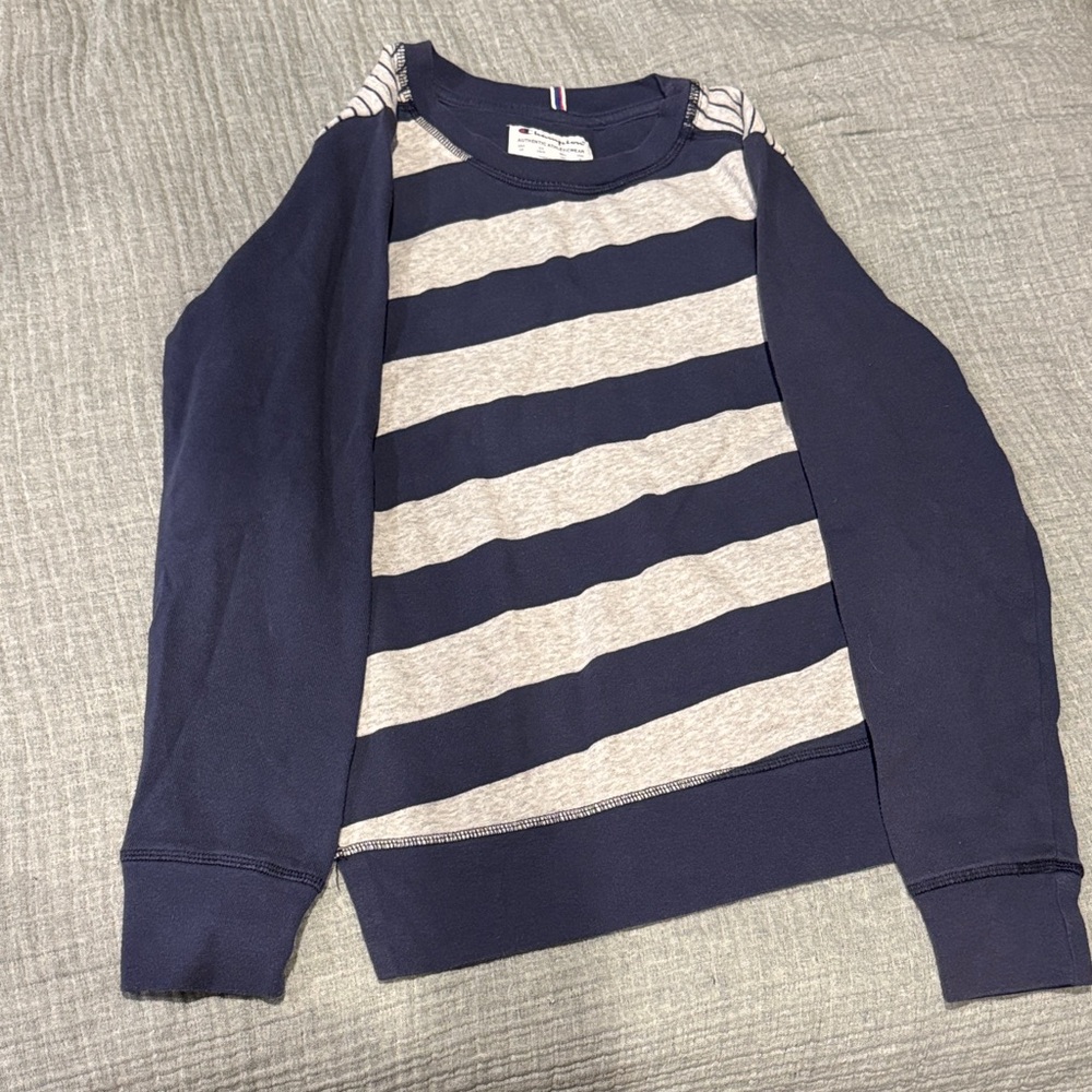 Champion Blue and Gray Athletic Sweatshirt